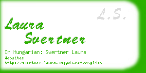 laura svertner business card